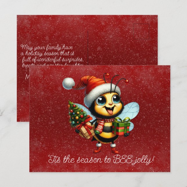 Carte Postale 'C'est la saison pour BEE Jolly (Devant / Derrière)