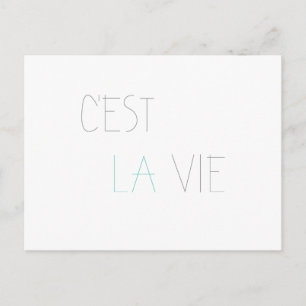 Carte Postale C'est La Vie - C'est la Vie
