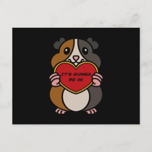 Carte Postale C'est le Coeur de Coeur de Cochon de Guinée.   Coc