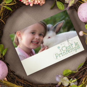 Carte Postale C'est le printemps - ajouter la photo