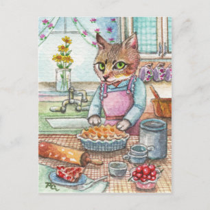 Carte Postale C'est l'heure du gâteau