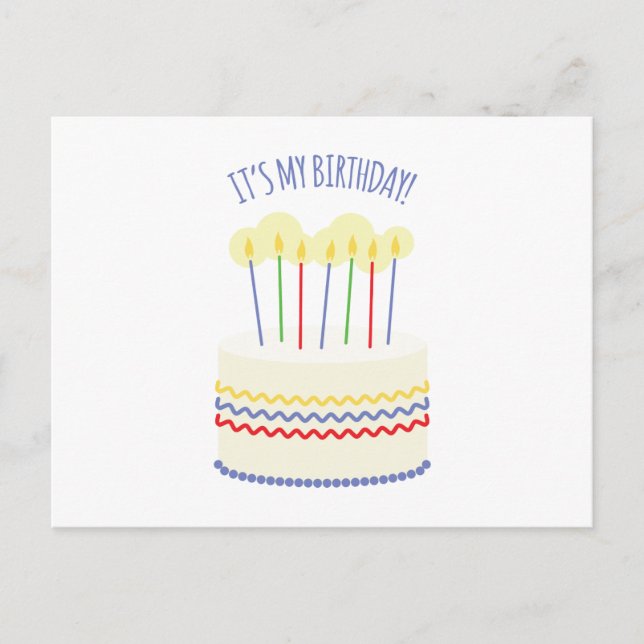 Carte Postale C'est mon anniversaire (Devant)