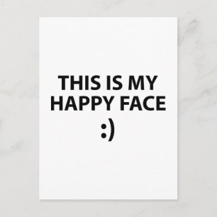 Carte Postale C'Est Mon Visage Heureux