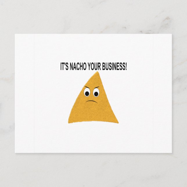 Carte Postale C'est Nacho Your Business (Devant)