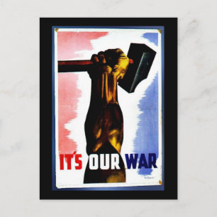 Carte Postale C'est notre guerre