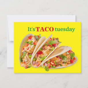 Carte Postale C'est taco mardi