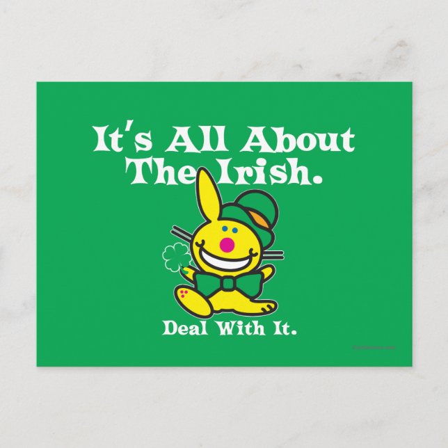 Carte Postale C'est tout sur les Irlandais (vert) (Devant)
