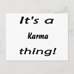 Carte Postale C'est un karma !