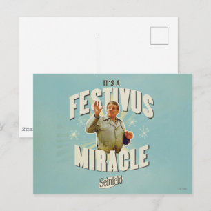 Carte Postale C'est un Miracle de Festivus