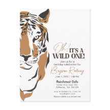 C'est un sauvage tigre jungle premier anniversaire