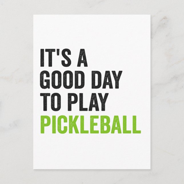 Carte Postale C'est une bonne journée pour jouer au Pickleball D (Devant)