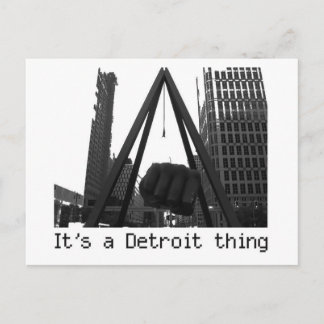 Carte Postale c'est une chose de detroit