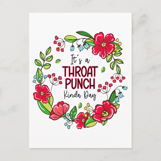 Carte Postale C'est une journée de Kinda Punch Throat (Devant)