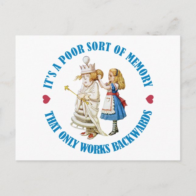 CARTE POSTALE C'EST UNE MAUVAISE SORTE DE MÉMOIRE QUI FONCTIONNE (Devant)