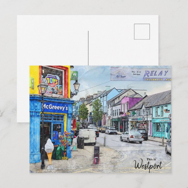 Carte Postale C'est Westport-Ireland (Devant / Derrière)