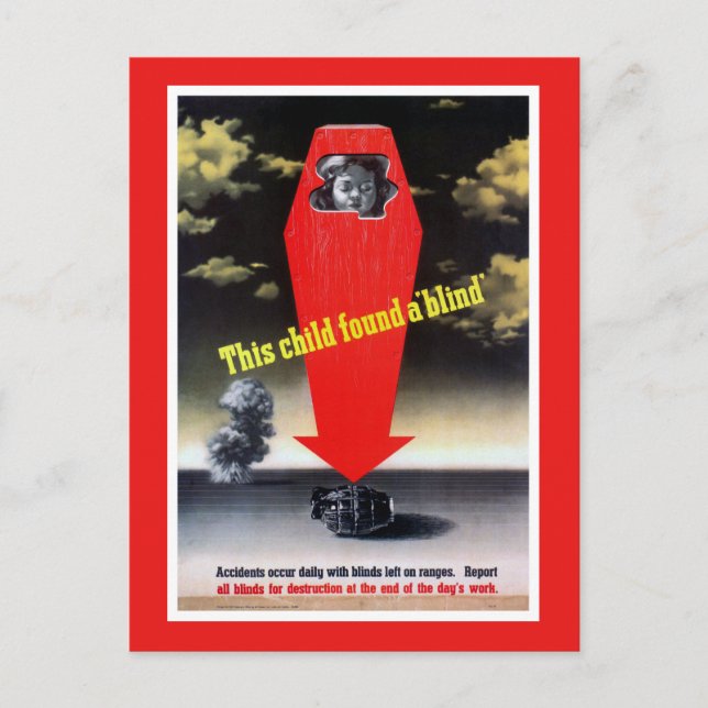 Carte Postale Cet enfant a trouvé un aveugle (Devant)