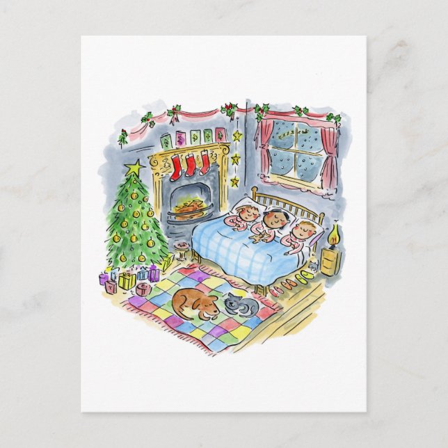 Carte Postale C'était la nuit avant Noël (Devant)