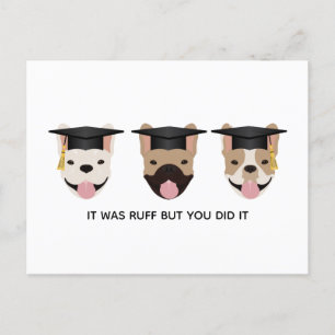 Carte Postale C'Était Ruff, Mais Tu L'As Fait Chiens Français