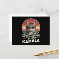 Cette dame aux chats sans enfants vote Kamala
