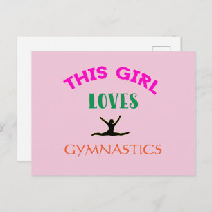 Carte Postale Cette Fille Aime La Gymnastique Citation Gymnaste