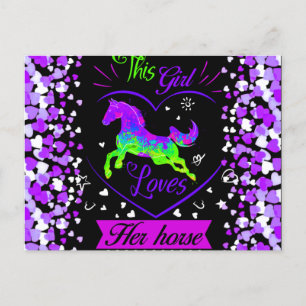 Carte Postale Cette Fille Aime Son Cheval