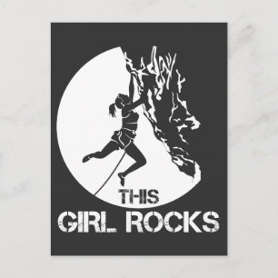 Carte Postale Cette Fille Rocks Escalade Boulder Carabiner Climb
