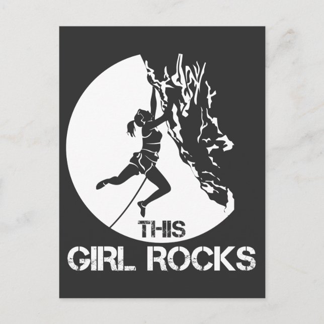 Carte Postale Cette Fille Rocks Escalade Boulder Carabiner Climb (Devant)