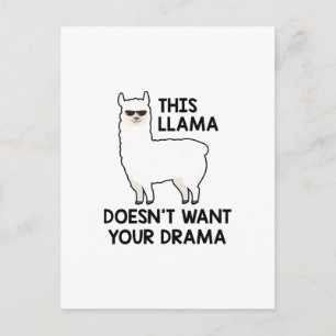 Carte Postale Cette lama ne veut pas de ton drame