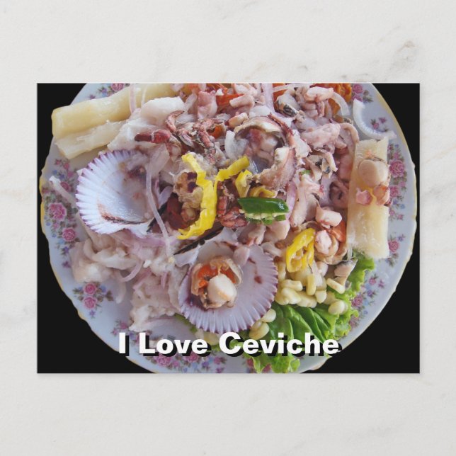 Carte Postale Ceviche - Fierté du Pérou (Devant)