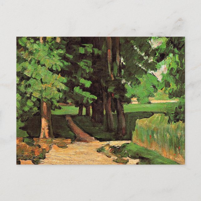 Carte Postale Cezanne - Allée de châtaigniers (Devant)