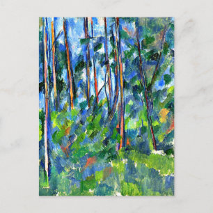 Carte Postale Cezanne - Dans les bois