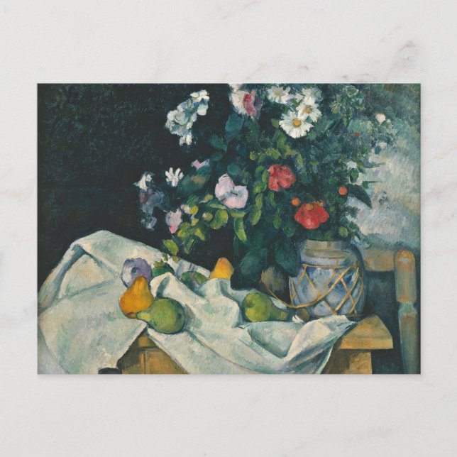 Carte Postale Cézanne Fleurs et Fruits de la Vie morte (Devant)