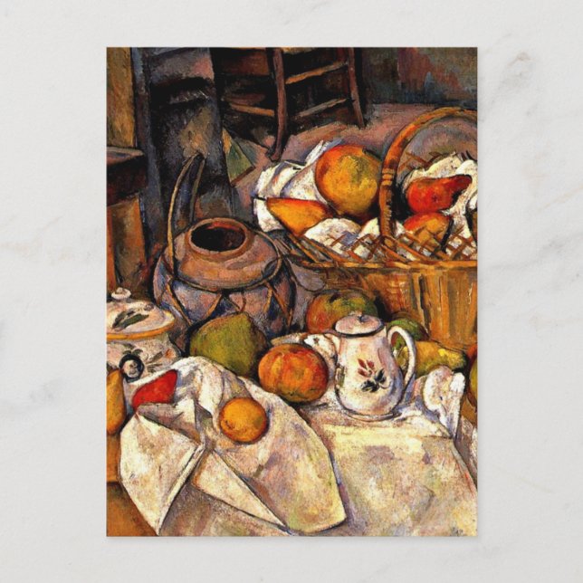 Carte Postale Cezanne - La Table De Cuisine (Devant)