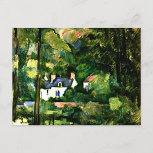 Carte Postale Cézanne - Maisons dans la verdure, 1881,