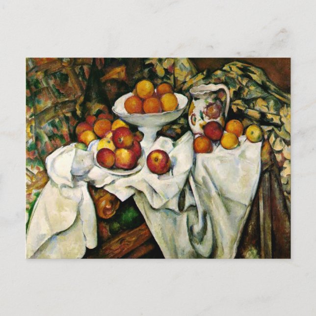 Carte Postale Cezanne - Pommes et Oranges (Devant)