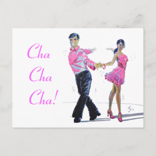 Carte Postale Cha Cha Cha Danse De La Salle De Bal