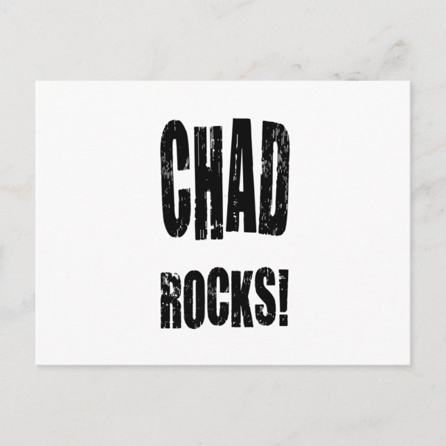 Carte Postale Chad Rocks ! (Devant)