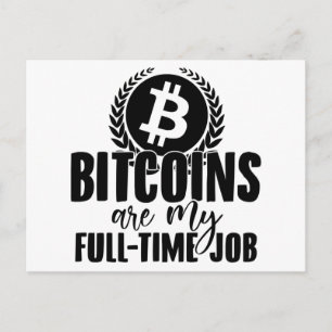 Carte Postale Chaîne de blocage   Bitcoin Crypto Devise BTC Cade