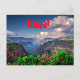 Carte Postale Chaîne tropicale de Kauai Hawaii