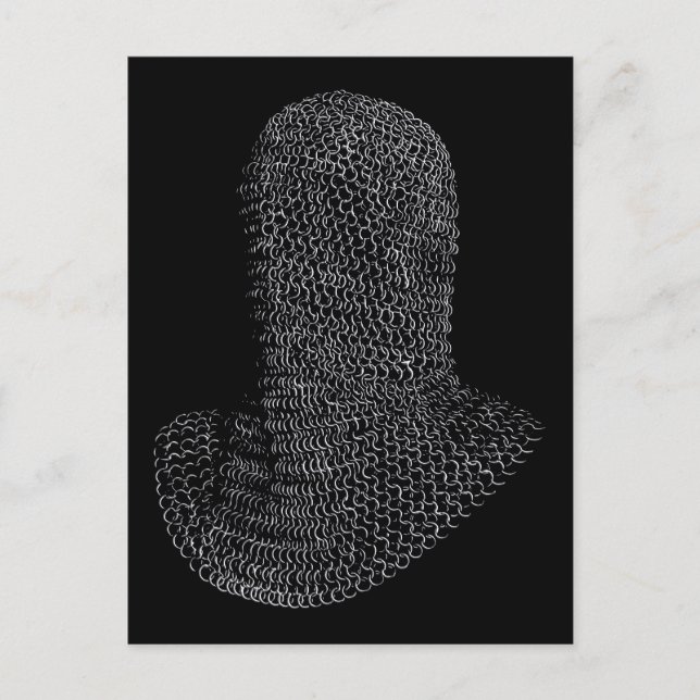 Carte Postale Chainmail Guerrier Hood (Devant)