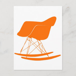 Carte Postale Chaise à bascule en plastique moulé Eames