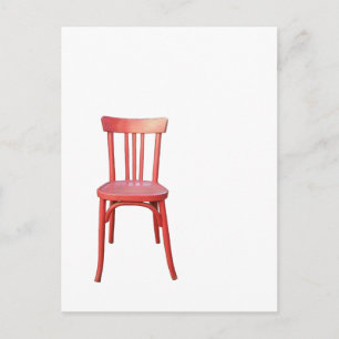 Carte postale Chaise rouge