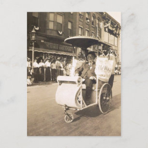 Carte Postale Chaise roulante, Atlantic City, New Jersey Vintage