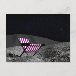 Carte Postale Chaise sur la Lune