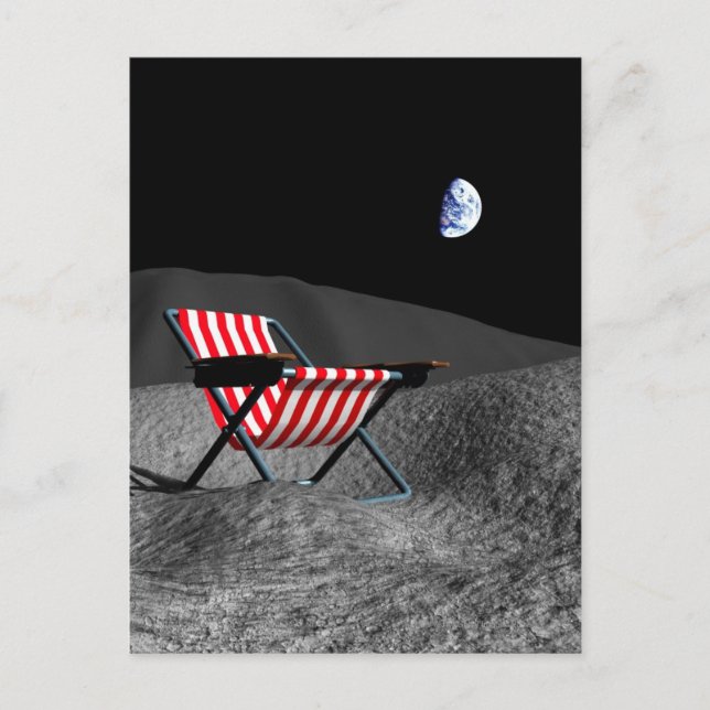 Carte Postale Chaise sur la Lune (Devant)