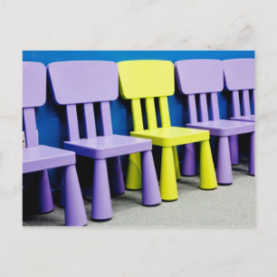 Carte Postale Chaises pour enfants