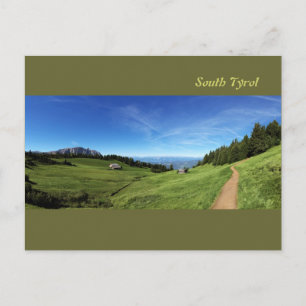 Carte Postale Chalet and pastures dans le Tyrol du Sud