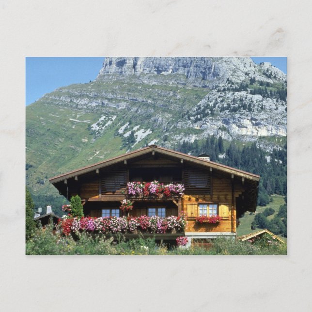 Carte Postale Chalet au-dessus du Grand Bornand, Alpes française (Devant)