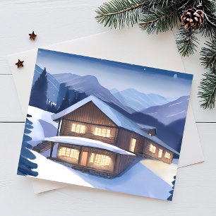 Carte Postale Chalet d'hiver
