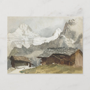 Carte Postale Chalets, Breithorn, Murren par John Singer Sargent
